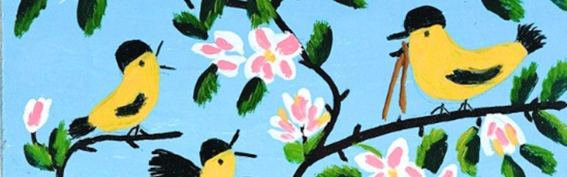 Acrylic Painting Inspired by Maud Lewis image source: VAM